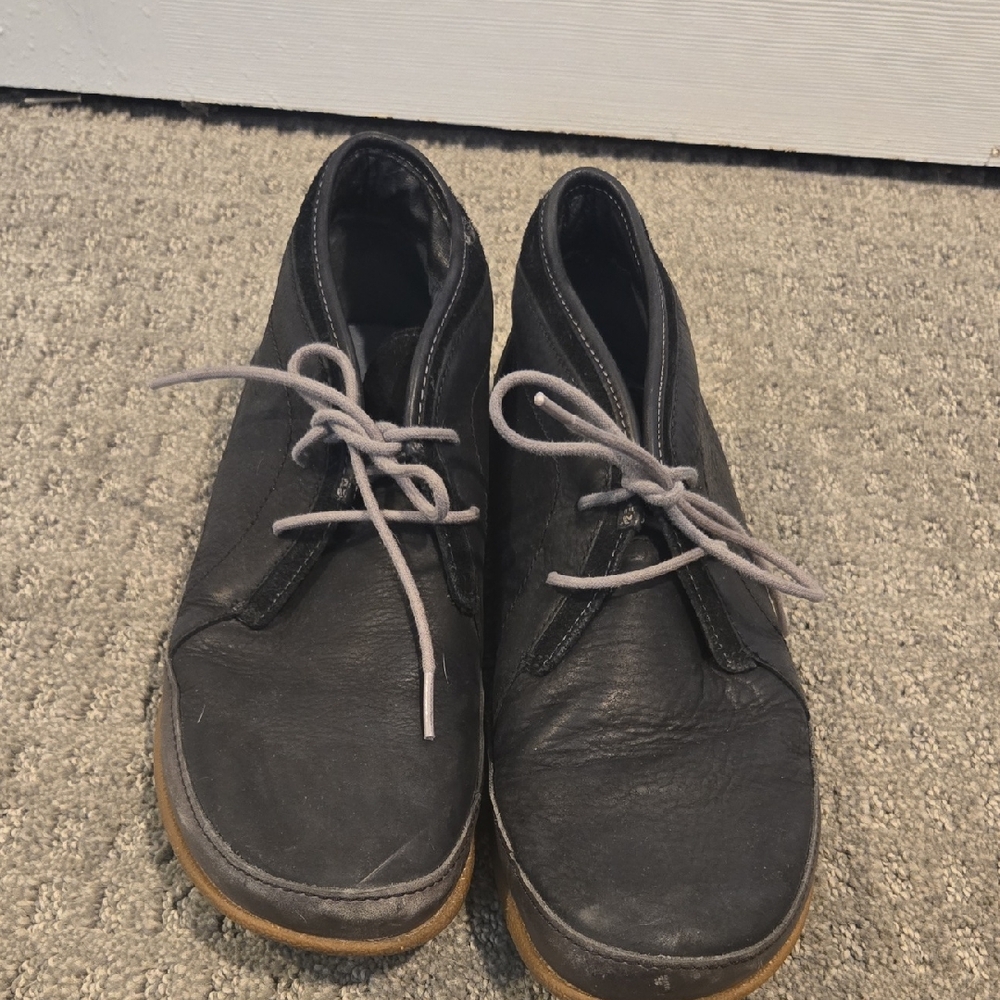 Chaco Black Leather Ankle Boots